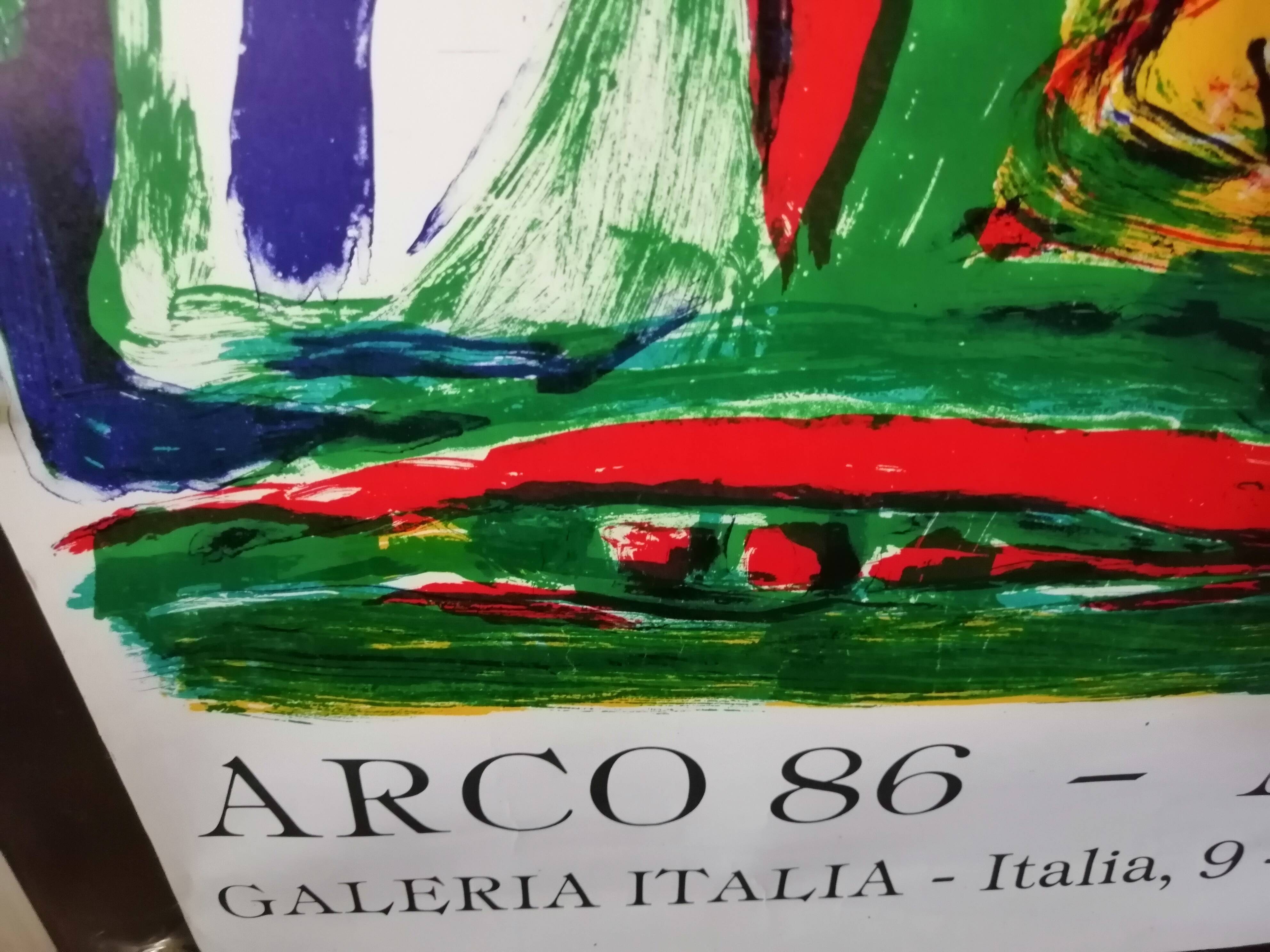 Affiche originale Bengt Lindström ARCO 86 Madrid  1986