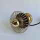 Lampe spirale en laiton, années 1970