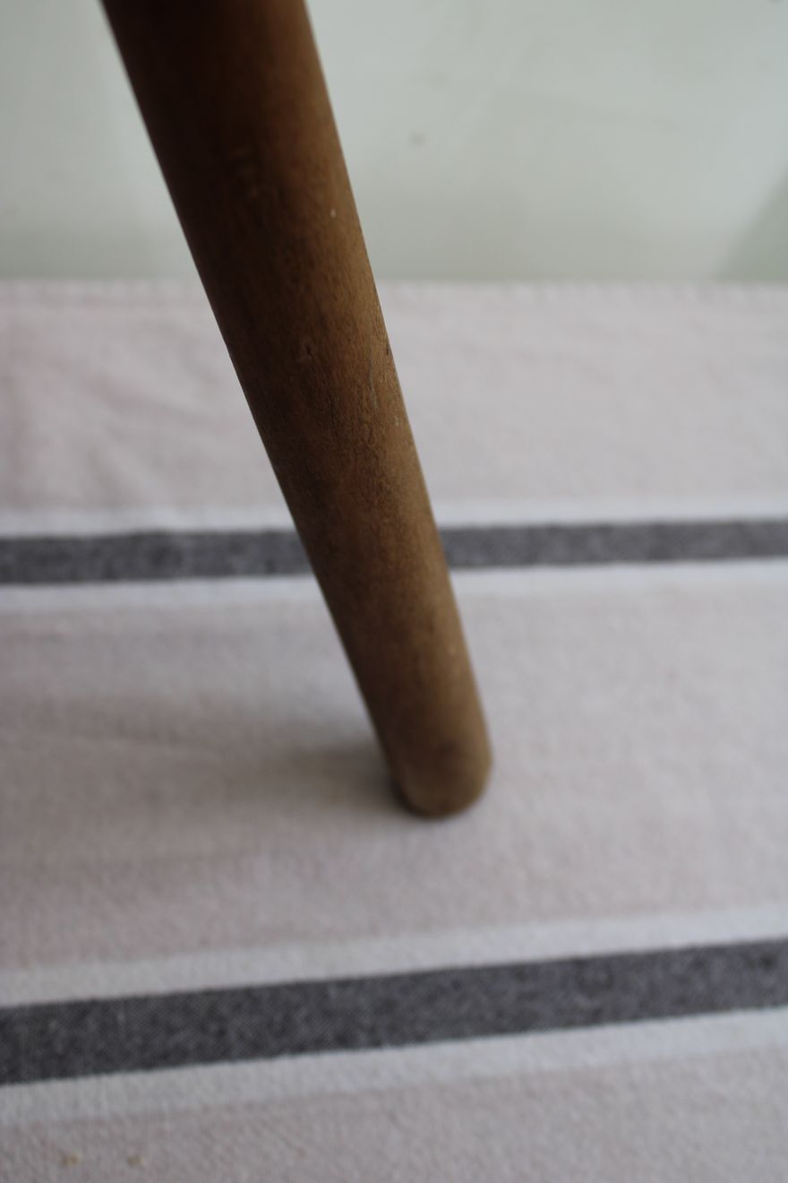 Wooden tripod stool