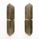 Pair of Large Art Deco Style Murano Glass Textured Wall Sconces