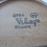 Assiettes à dessert grès Village CNP France