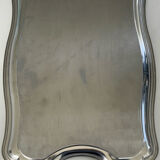 Stainless steel serving tray – Vintage silver-plated metal dish French design