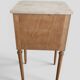 Louis XVI style side table - Marquetry wood and gilded bronze