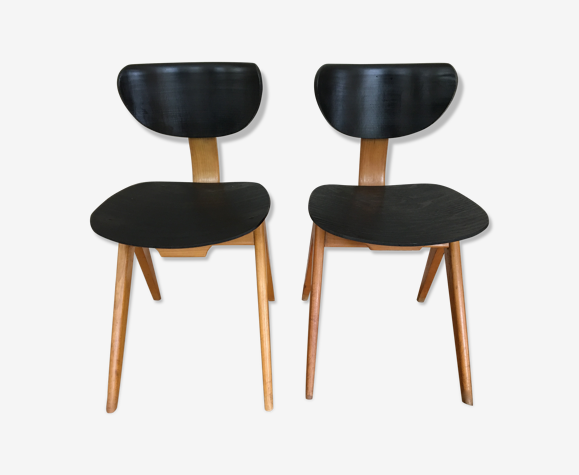 Paire de chaises par atelier du Bois courbé des Vosges | Selency