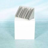 Vintage 1960s metal magazine rack, storage for single LPs.