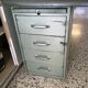 Industrial office minister green metal workshop double drawer box