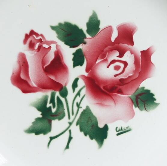 Large hollow dish "Cibon" Sarreguemines & Digoin