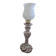 Original porcelain lamp with a base in the style of Gabriel Fourmaintraux.