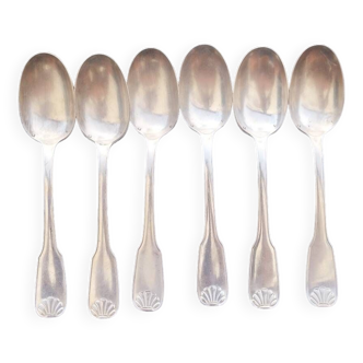 6 soup spoons - Silver plated 84gr - Le counter Français