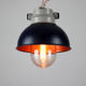 Dark purple industrial hanging light from TEP