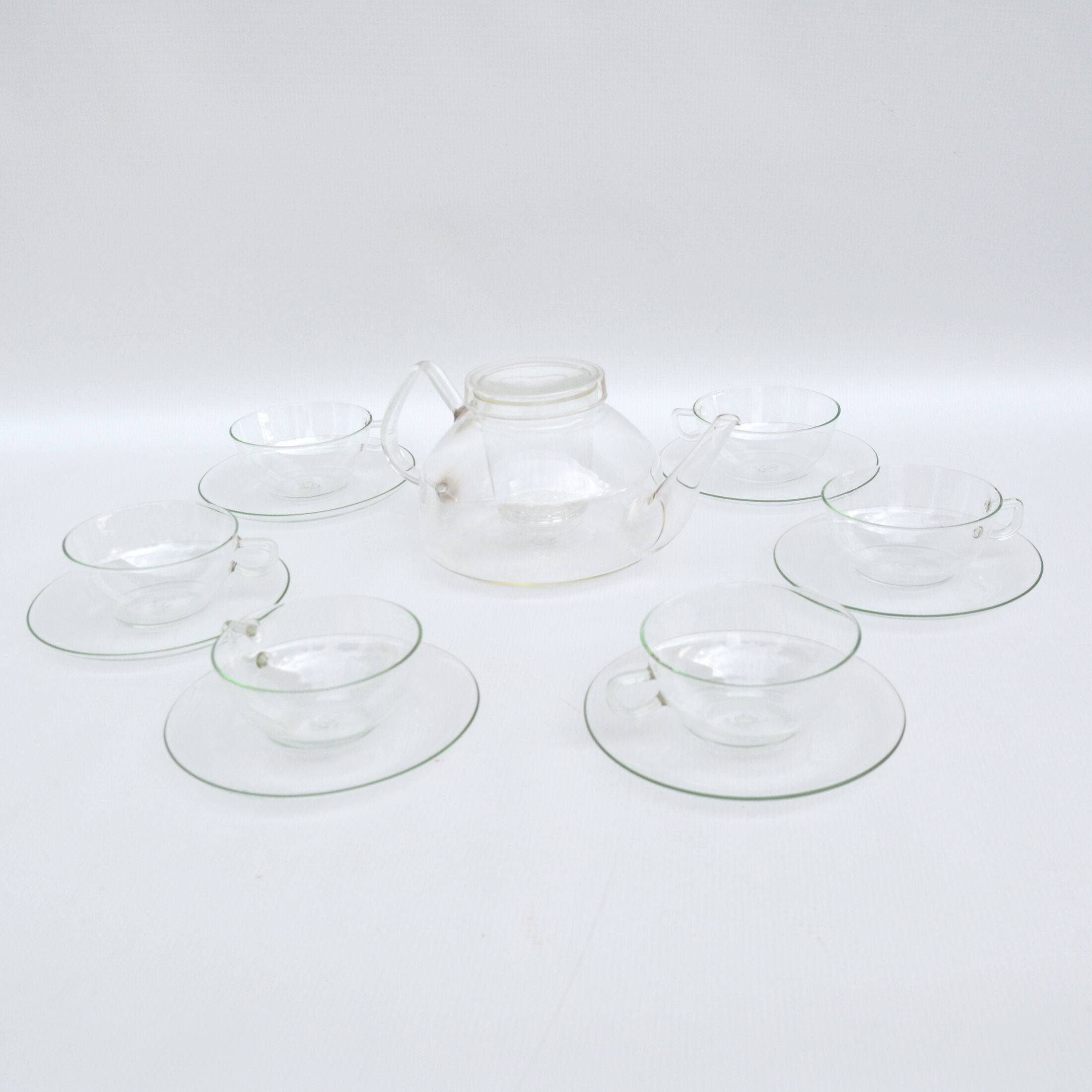 Coffee service by w. wagenfeld, jena glas, germany, 1970s