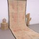 Peach Vintage Moroccan Rug 172 x 400 - Berber Wool Rug - Handmade Boho Rug