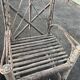 Pair of rustic natural wood armchairs