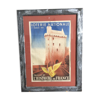 Poster "national lottery history of France"