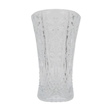 Vase en verre cristal du milieu du siècle, années 1950.