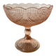 Pink glass fruit bowl