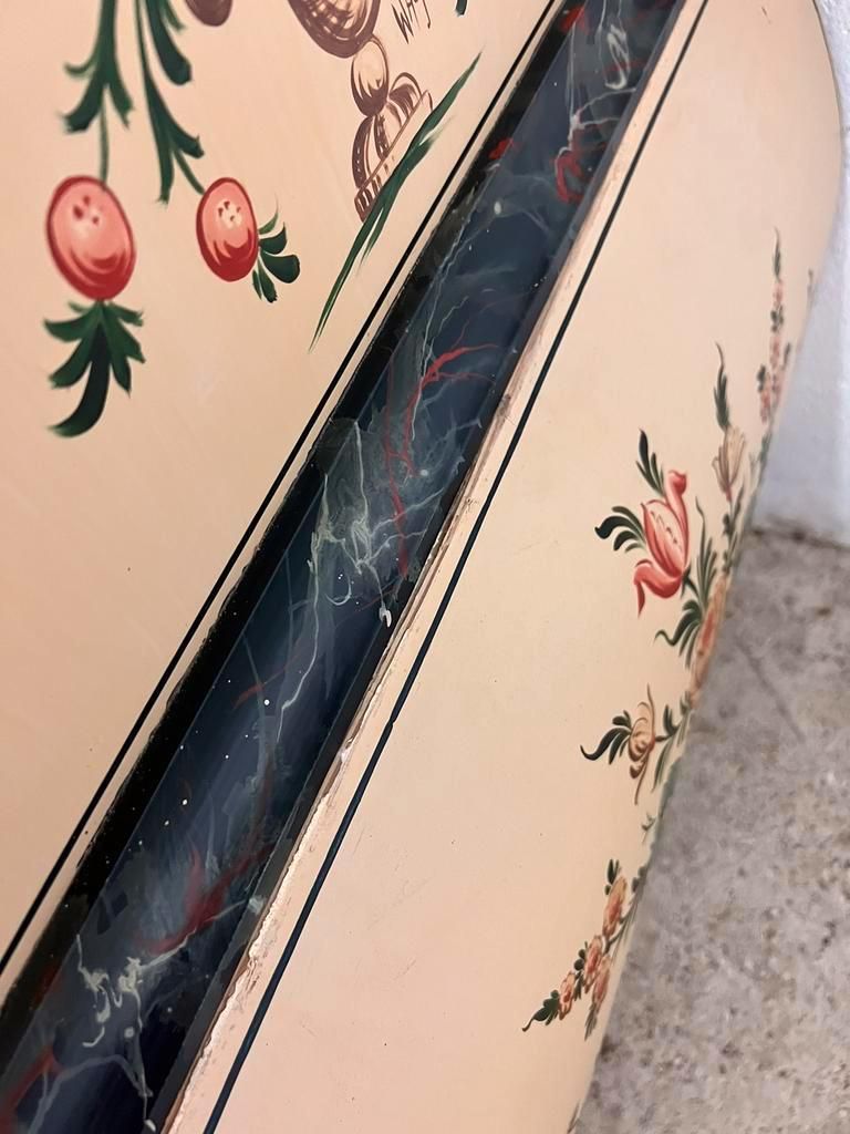 Hand painted xl chest of drawers
