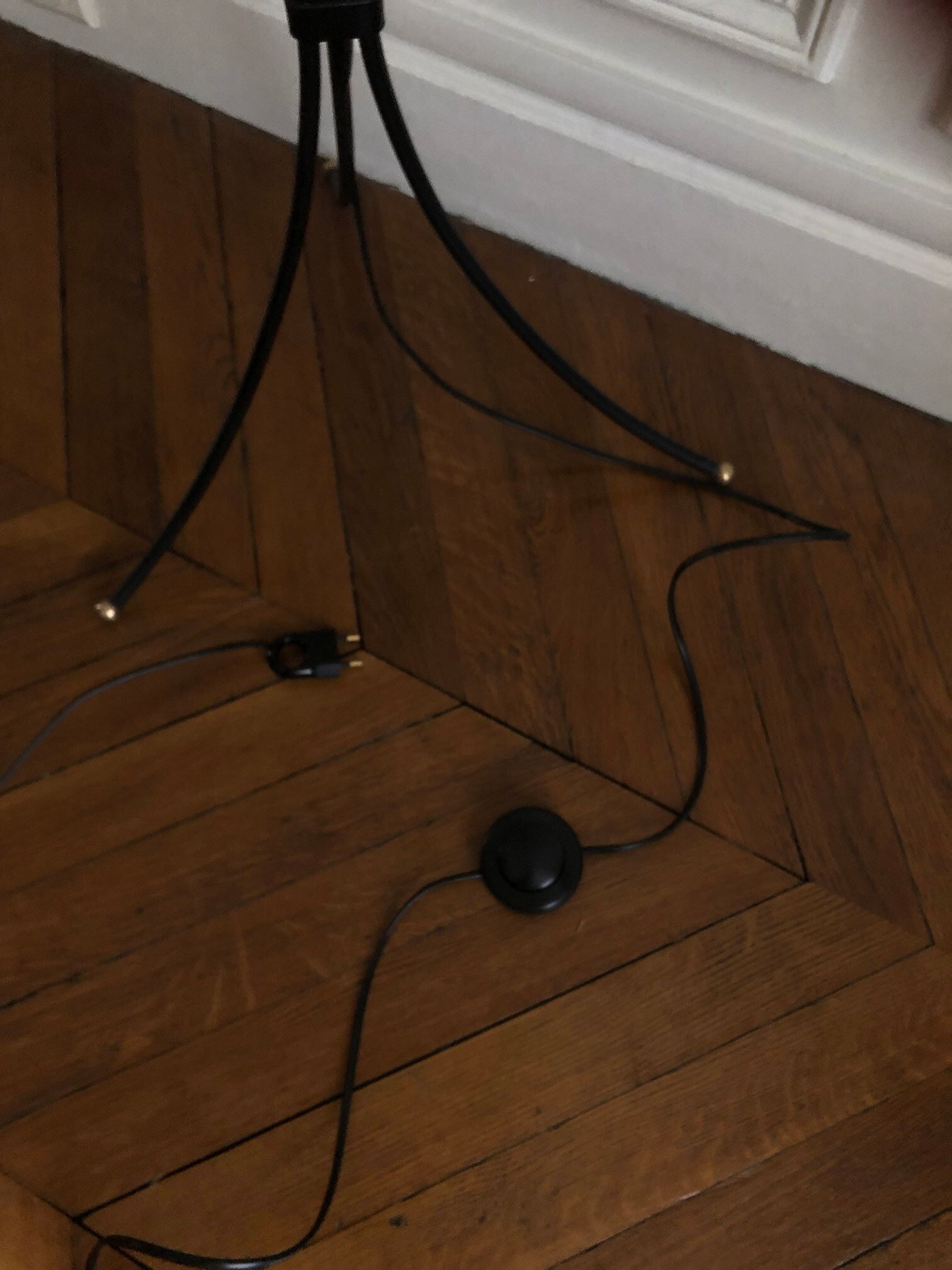 Tripod floor lamp 1950 - 1960 adjustable