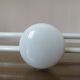 Coat rack 3 patères in white lacquered metal 70s