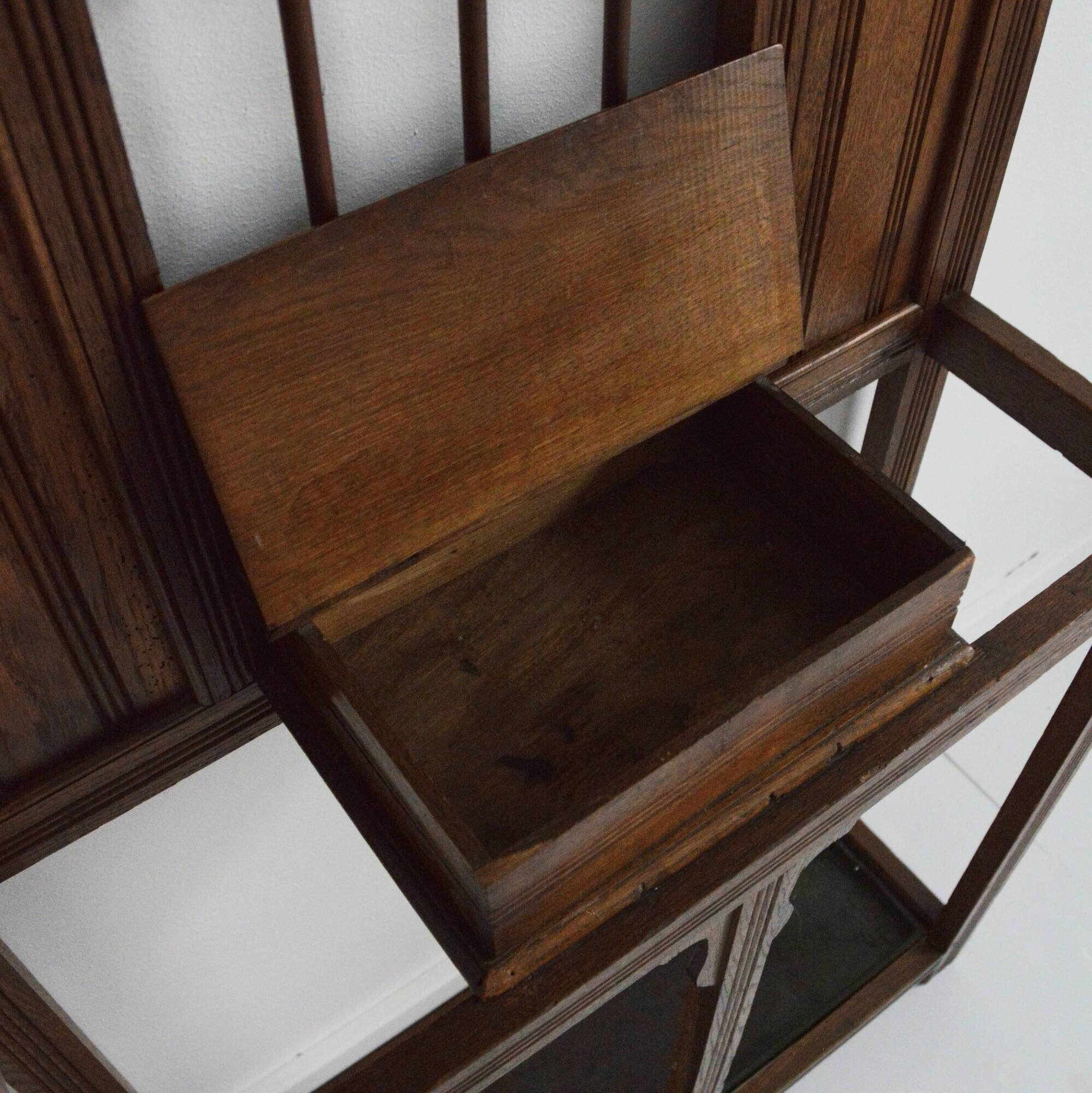 Vintage 1930s Art Deco Entrance Cloakroom / Coat Rack