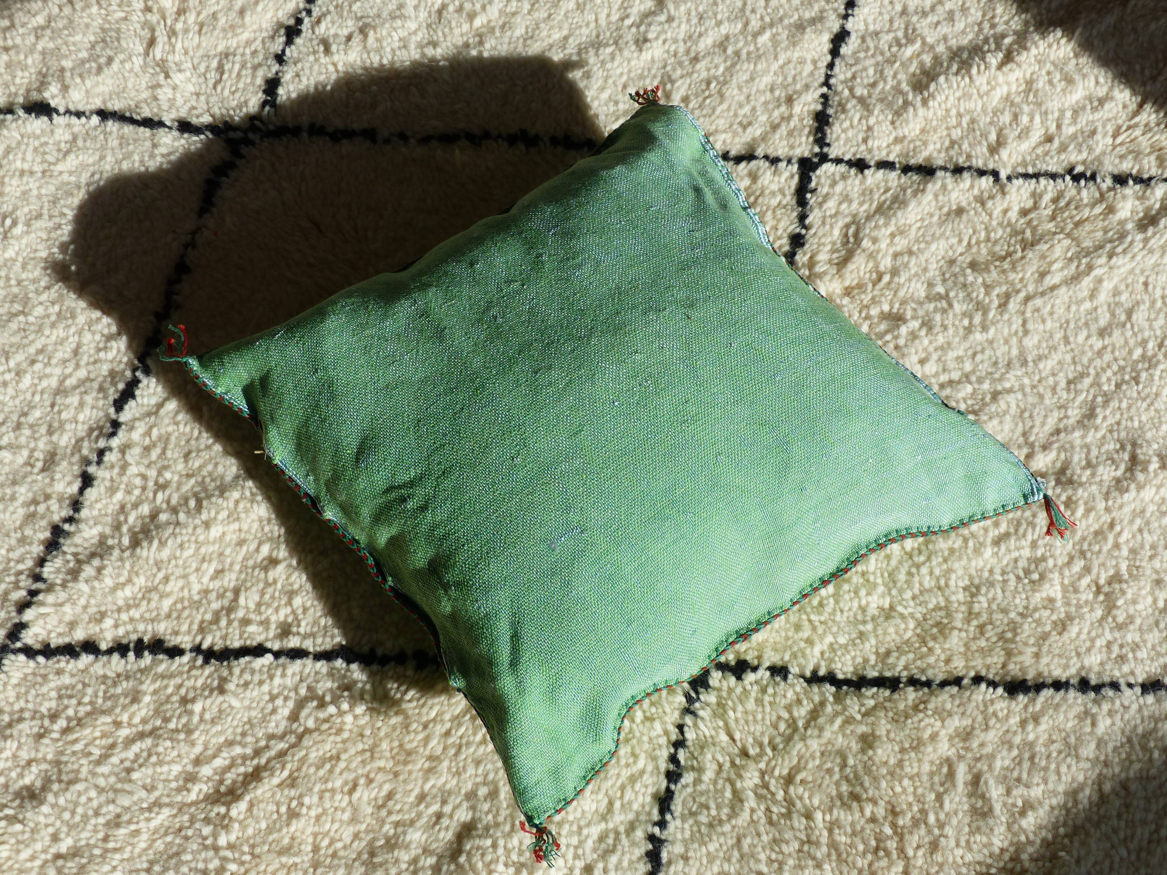 Sabra Green Berber Cushion
