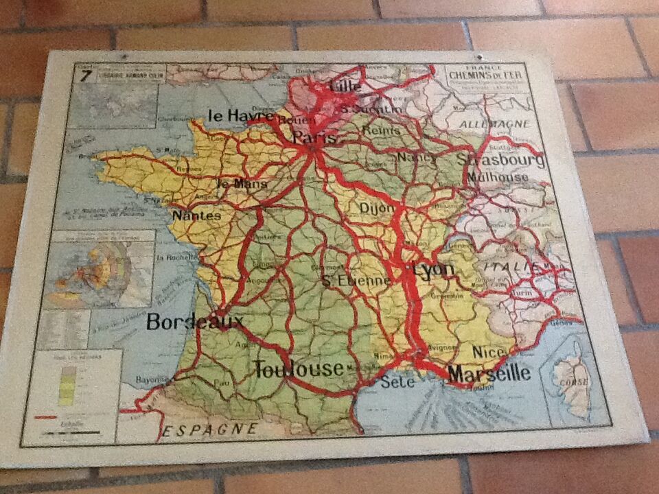 School n ° 7 france paths of iron vidal-lablache map