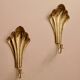 Pair of vintage Swedish brass sconces by Arvika
