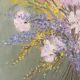Ancient painting, still life with wildflowers 60/80s