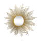Miroir soleil en laiton doré Chaty Vallauris 101x101cm