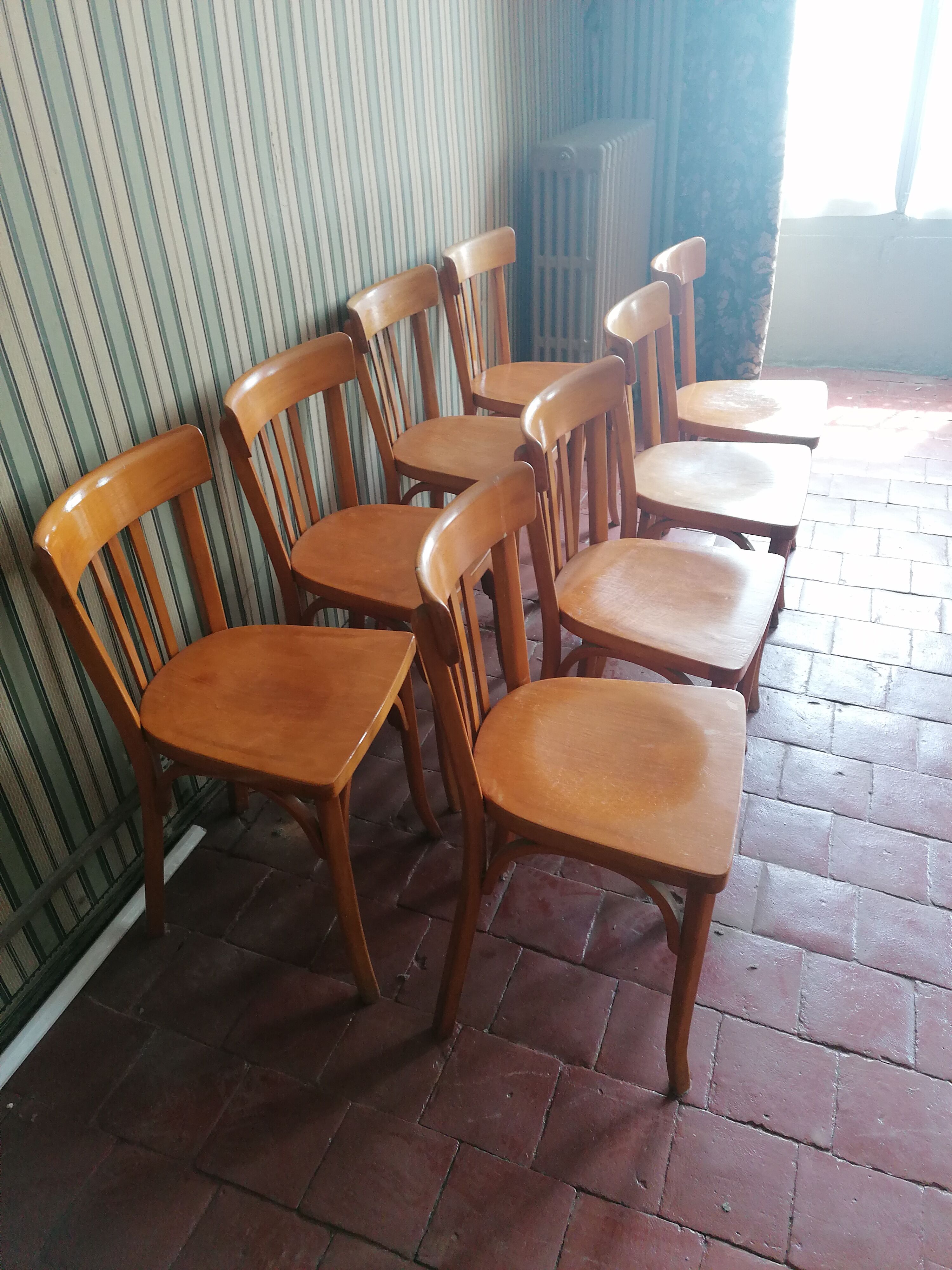 Lot 8 Baumann bistro chairs