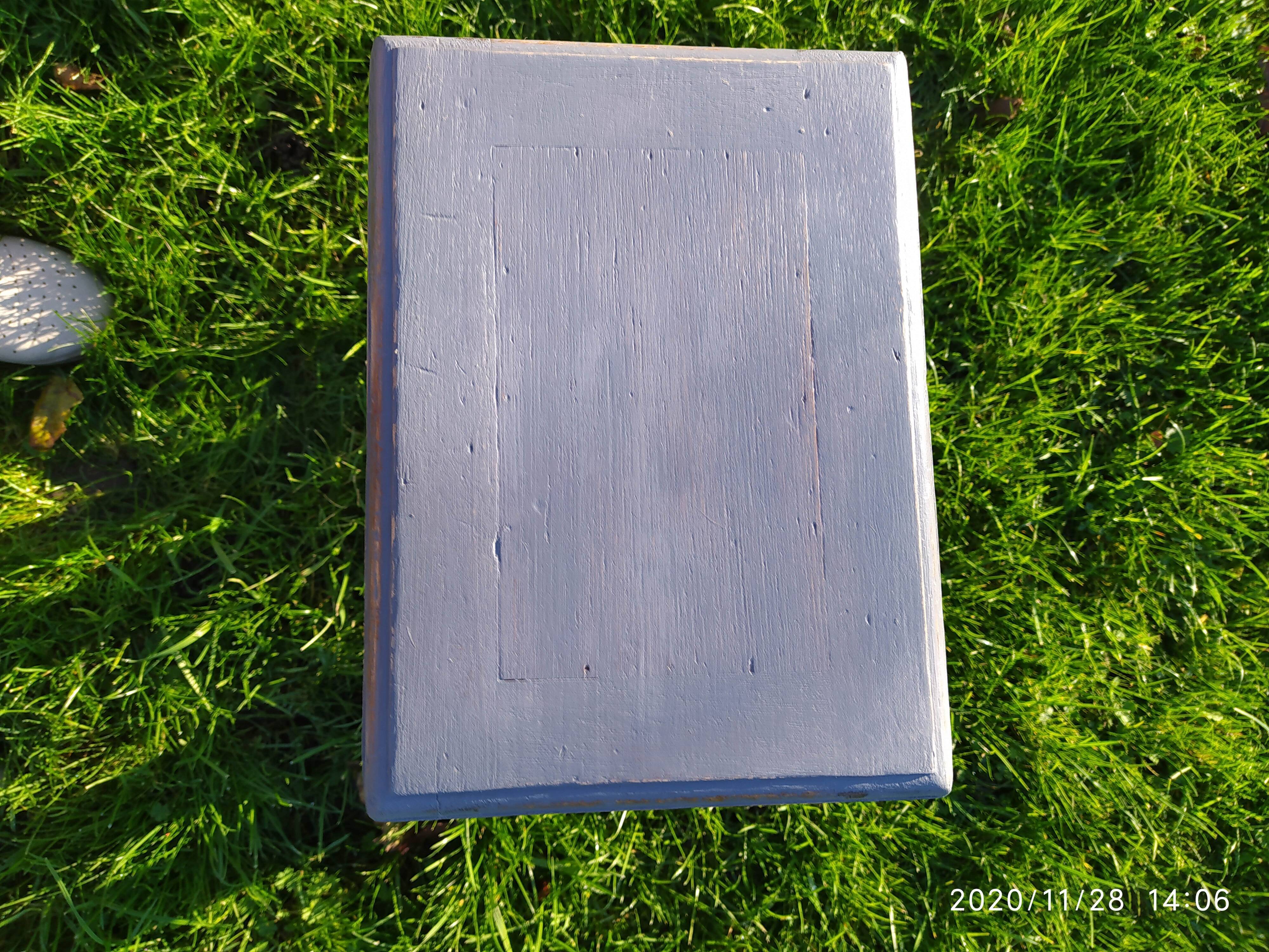 Industrial wooden stool