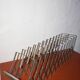 vintage expanding lp rack * mid-century modern metal vinyl storage * accord