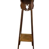 Vintage high side table in wood / plant table / shelf