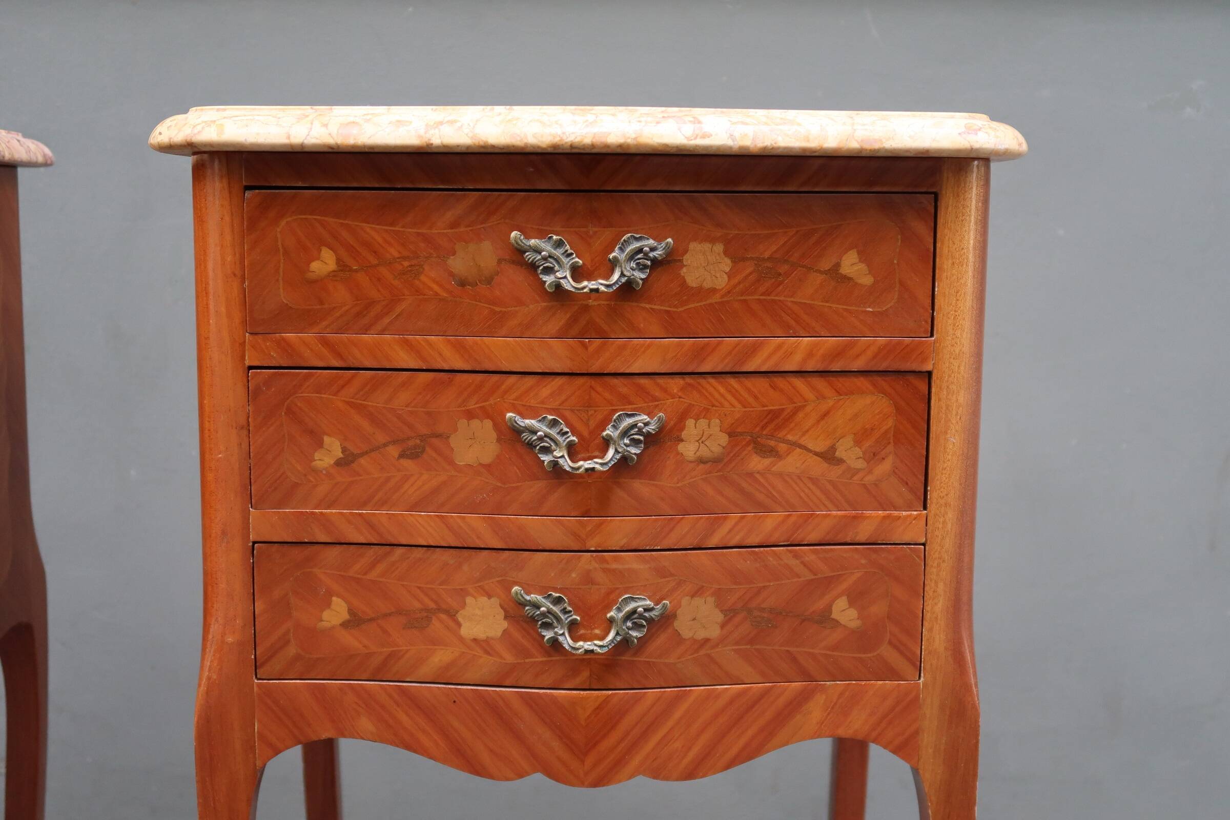 Pair of Louis XV style bedside tables