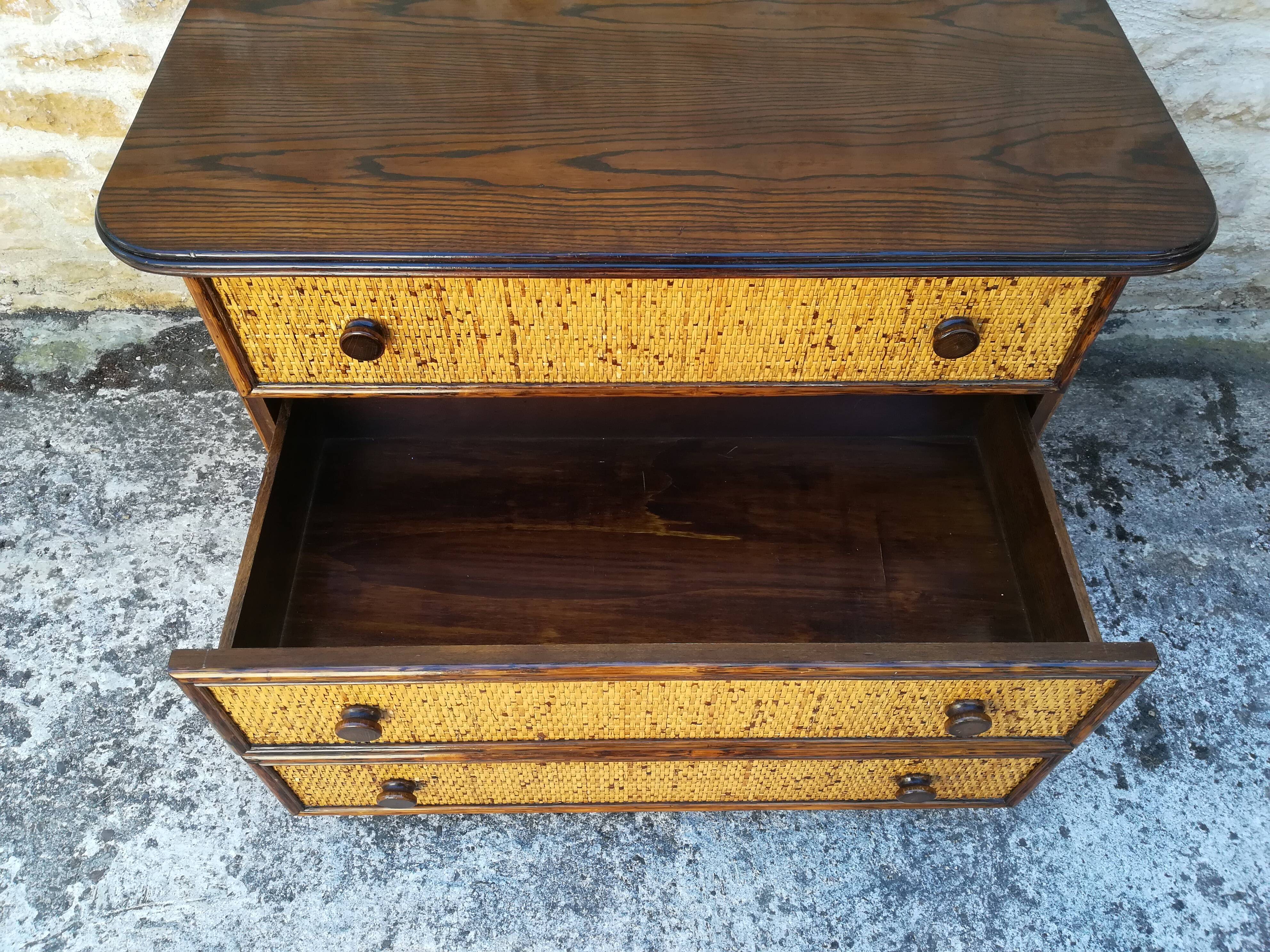 Rattan dresser Maugrion