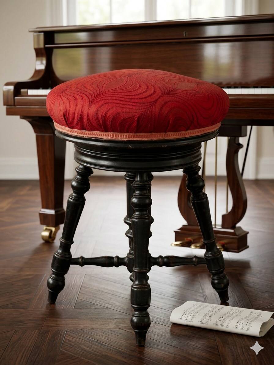 Napoleon III piano stool