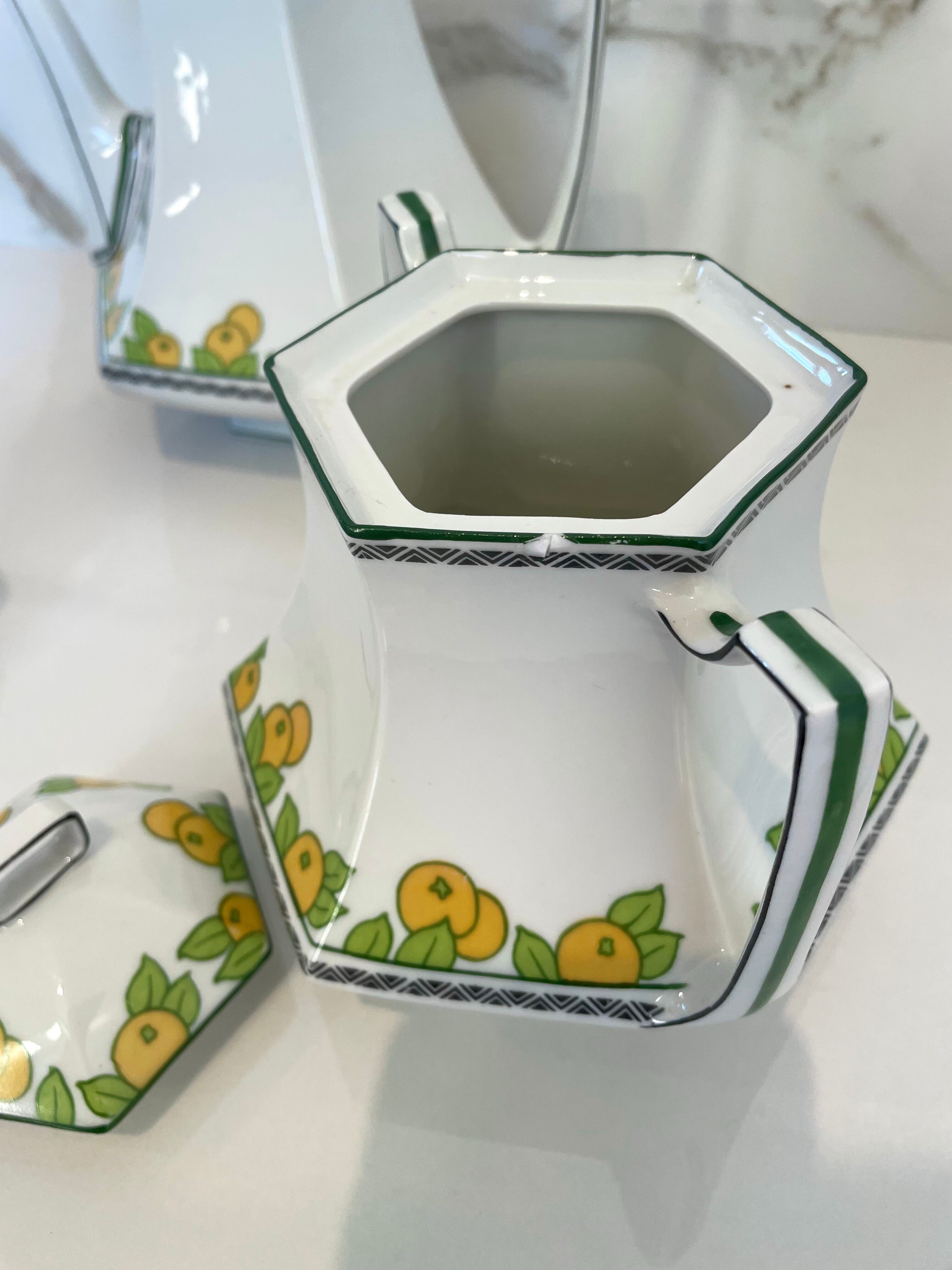 Art Deco tea service - Limoges Lanternier - 1920s 1930s