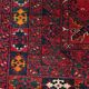 Vintage hand-knotted Kunduz rug, natural dyes, 1940s.