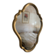 Vintage mirror 1960 Belgian rocaille style gilded wood - 76 x 55cm