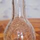 2 carafes en verre craquelé