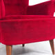 Red Velvet Armchair by Theo Ruth for Artifort, 1950s
