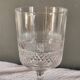 6 White Wine Glasses Baccarat - Diamond Points, Circa 1880