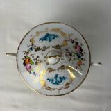 Small tureen with flower and gold motifs