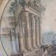 Engraving "Around Rome" by Descourbis and De Machy