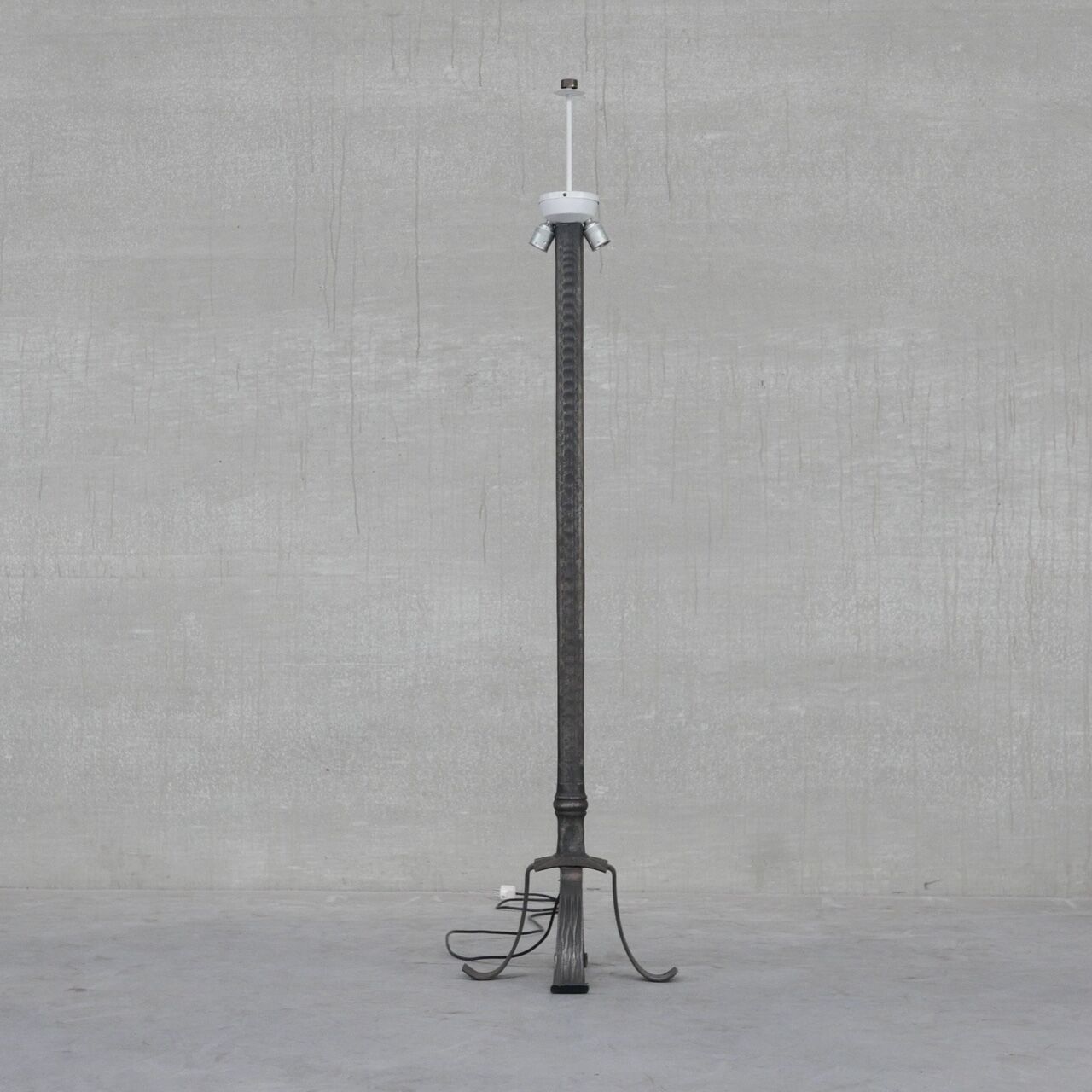 Brutalist Iron Belgium Mid-Century Floor Lamp