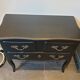 Stamped black Louis XV chest of drawers