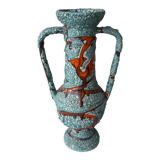 Vase Vallauris fat lava