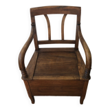 Pierced chair XIX in walnut