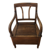 Pierced chair XIX in walnut