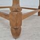 1970s, Danish foldable side table, solid oak wood, original condition.